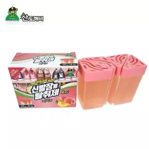 신발장용탈취제 신발장용 매직크린 신발냄새제거 피치향 탈취제4P세트