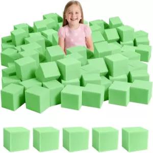 WINTCY 48PCS 폼 큐브 5 x5 - 핏 블록 세트 실내 게임용 소프트 스태킹 트램폴린 체조 파쿠르 액션