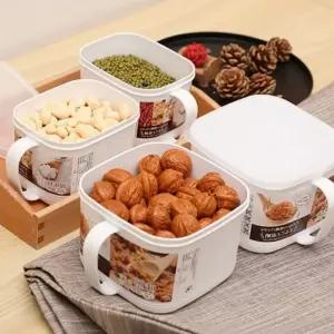 핸들 스낵컵 나카야 식품보관용기 대형 1400ml 밀폐통 케이스 스낵 육아용품