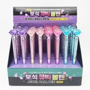 단체선물 보석큐빅 캐릭터 32개입 볼펜 1박스 1500