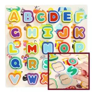 학습 퍼즐 장난감 입체 유치원 유아 영어 어린이집 알파벳 아동 [f4659A9]