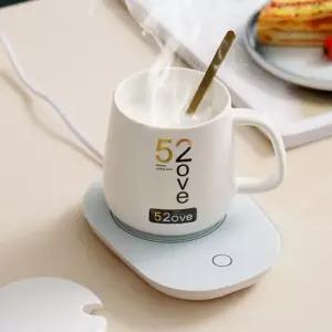 도자기컵 머그컵 온도유지 온열 KC인증 커피 컵워머 핑크