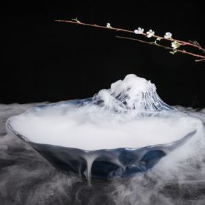 드라이아이스 접시 횟집 도자기 해산물