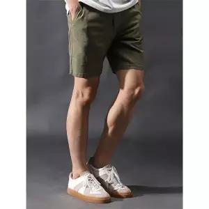 [하프클럽/]스탠다드 면스판 밴딩 반바지 PWCP2140