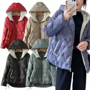 후드 오리털 패딩점퍼 프리미엄 흰오리털 빅사이즈 겨울 여성 경량 패딩 점퍼