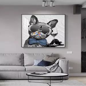 강아지 액자 벽장식 대형 인테리어 팝아트 카페 커피 레트로 동물 포스터
