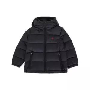 [폴로]랄프로렌 키즈 고햄 후드 다운 패딩 블랙 149332672