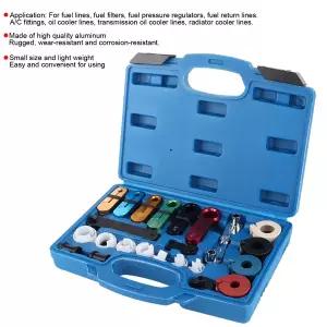 호환  22개세트 자동차 연료 라인 분리 도구 에어컨 변속기 오일 쿨러 제거 세트 에어컨 라인 제거 도구
