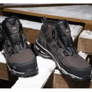 공사장 겨울 안전화 다이얼 슈즈 작업 방한화 신발 240