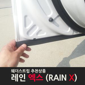 흙탕물을 막아 주고 도어하단 풍절음과 먼지 레인엑스 플러스 웨더스트립 최강자