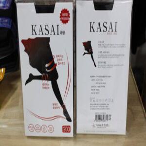 1 켤레 KASAI 200 D 착압 압박 스타킹 국산 갱수네 검정 유발 무발 KOREA 고급 스타킹 카사이 200