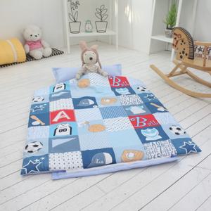 [포근하니] 일체형 어린이집 낮잠이불세트 (베개솜포함) / 유아 어린이집이불 / 순면 / 공장직영