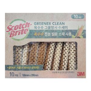 3M 스카치브라이트 옥수수 그물망사 수세미10개 코스트코