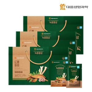 대웅생명과학 녹용홍삼 (국산 생녹용추출액,6년근홍삼,당귀,천궁 함유, 70mlX30포) 3박스