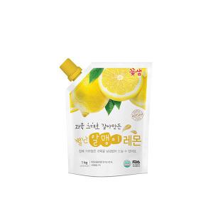 꽃샘식품 별난 알맹이 레몬 1kg 레몬에이드 레몬티 