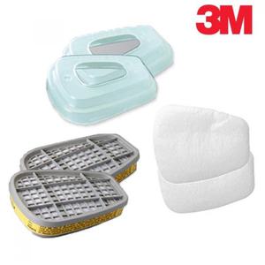 3M 방독마스크 필터 3종세트 6003k+5N11+501리테이너