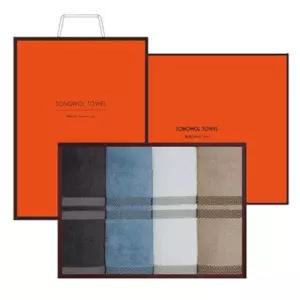 [아트박스]/송월타월 송월 노을 170g 4매 선물세트+쇼핑백 기념수건 답례품