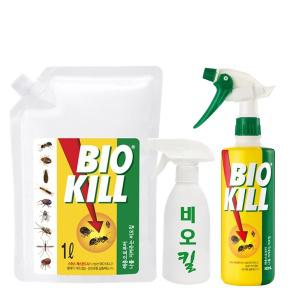 동성제약 살충제 비오킬 파우치 1L(1개) + 500ml (1개) + 분무기/  모기 파리 진드기