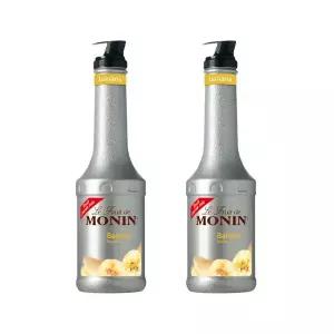 메가커피 모닌 바나나 퓨레 스무디 1000ml 2개세트