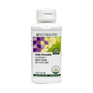 암웨이 데일리 츄어블 120정 블루베리 맛 멀티비타민