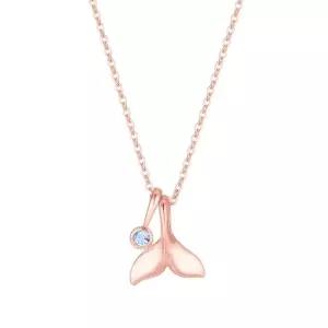 14k 고마워 고래꼬리 토파즈 목걸이 0.2체인_소