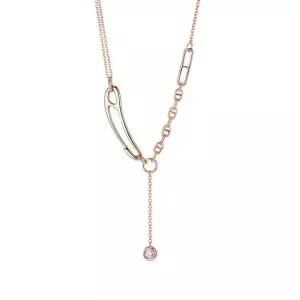 14k 트렌디 다이아몬드 클립체인 목걸이 3.5mm)