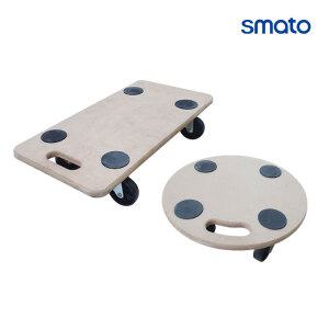 스마토 이동식대차 운반 이동 보관 가구 이삿짐 데크트럭 달리 구루마 원형 사각 카트