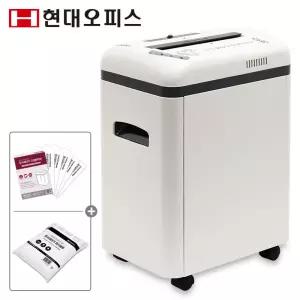 [현대오피스] 중형 문서세단기 PK-7012CD +오일페이퍼+봉투 사무용 최대 12매 파지함 16L 양방향투입구 사무실 세절기 문서 파쇄기