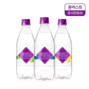 몽베스트 탄산수/음료 500mLx40병(플레인/라임/레몬)