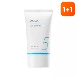 [1+1][미샤] 올 어라운드 세이프 블록 아쿠아선 SPF50＋/PA＋＋＋＋50ml