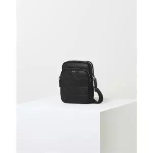 [롯데백화점]닥스 액세서리 [22FW] [GRID MAXI]블랙 엠보배색 가죽 크로스백DBBA2F277BK