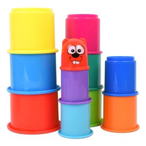 R 두더지 컵쌓기 11403 플레이 컬러 스테킹 탑쌓기 모래놀이 목욕놀이 물놀이