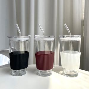 프레포유 리유저블컵 안새는 텀블러 내열 유리 텀블러