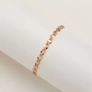 18K 체인 반지 레이어드 링 C 사다리 (소)