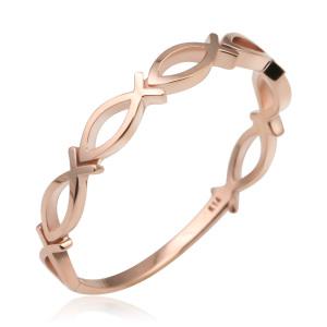 14K 콤보 물고기 반지 gold 핑크골드 행운 수능 애끼 서브 미스링