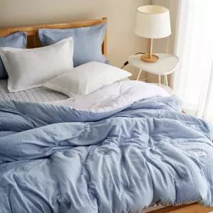 국산 사계절 차렵이불 가벼운 60수 아사 워싱 봄 가을 이불패드 침구 세트 슈퍼싱글 킹