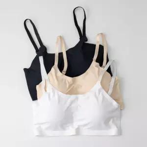 아이엠속옷 심리스 끈 브라탑 노와이어 스포츠 브라