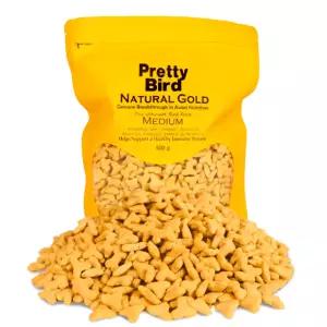 프리티버드 네츄럴 골드 미디움 500g 앵무새 유산균 펠렛 사료