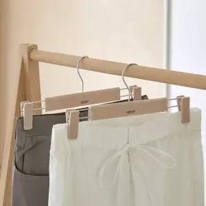 [모던하우스] 단단하게 고정되는 바지집게옷걸이 2P세트 베이지