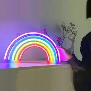 [텐바이텐]LED 무지개 벽걸이 네온사인 무드등 RB-10
