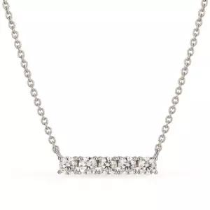 18k 모이사나이트 바스틱 목걸이