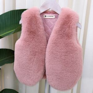 유아 퀼팅 페이크퍼조끼 주니어 털조끼 밍크 퍼 아우터 방한 겨울 누빔