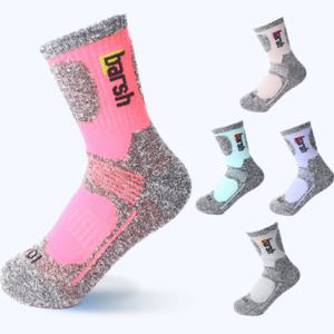 위키란쥬 여성 바쉬 쿨 두꺼운 파일 쿠션 등산 양말 중목 5켤레