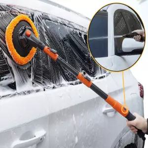 봉걸레 부드러운 스펀지 차량용 밀대 차걸레 세차봉 걸레봉 브러쉬 호스연결 분사기 사용가능