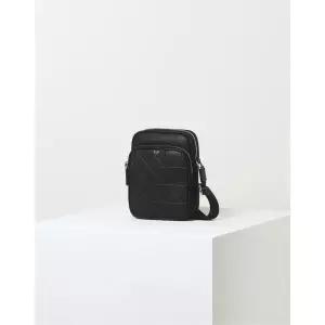 [롯데백화점]닥스 액세서리 [GRID MAXI] DBBA4E277BK 블랙 그리드패턴 가죽배색 나일론 크로스백