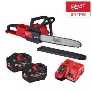 밀워키 M18 FCHS-122 18V 포지 충전 체인톱 12.0Ah 배터리2개 FB12
