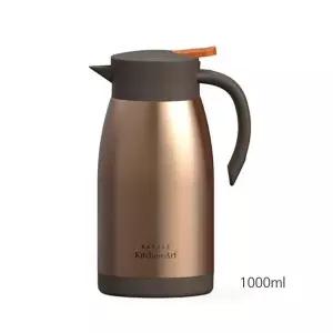 키친아트 골드메탈포트 KP-C10 스텐 보냉보온 물병 1L