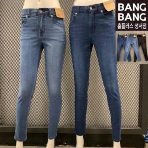 뱅뱅 HC04 봄여름여성인밴드스키니쿨스판청바지 얇고 부드러운 날씬  예쁜 데님 팬츠