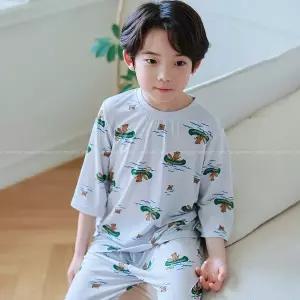 [보리보리/바풀 주니어]바풀 PL SS43-16 아동내복 모달 7부 유아 아동 봄 실내복