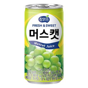 참맑은 머스캣 175ml x 90캔 캔음료 음료수